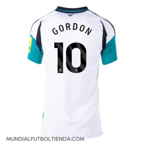 Camiseta Newcastle United Anthony Gordon #10 Segunda Equipación Replica 2024-25 para mujer mangas cortas